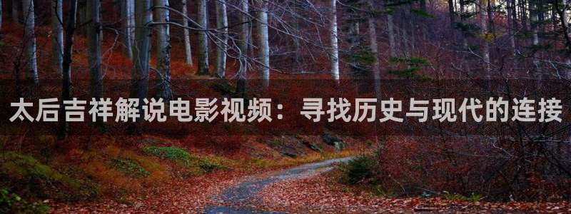 星空盒子好看电影在线播放：太后吉祥解说电影视频：寻找历史与现代的连接