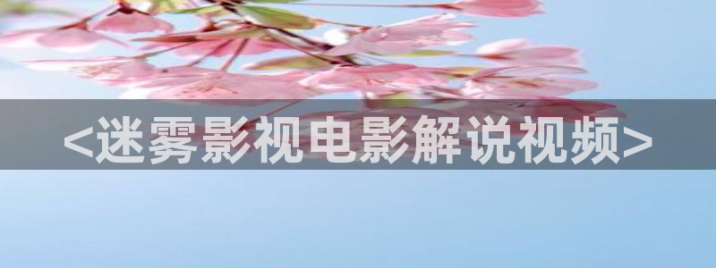 星空无限传媒在线电影：<迷雾影视电影解说视频>