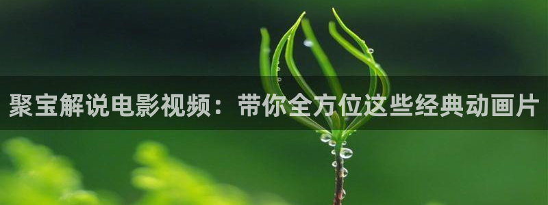 星空影院 羞羞答答：聚宝解说电影视频：带你全方位这些经典动画片